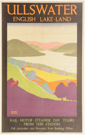 Gregory Brown Ullswater travel poster