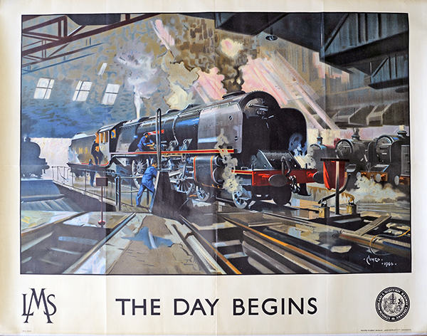 LMS The Day Begins 1946 *BUY ONE GET ONE FREE*  A3 Vintage Railway Poster A4