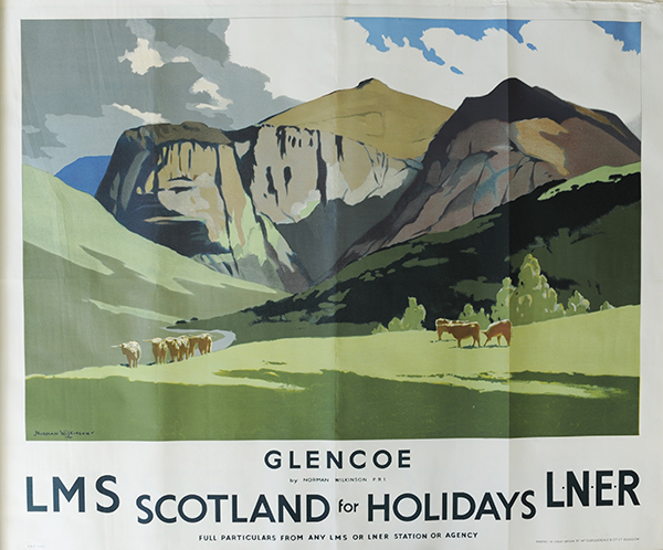 Glencoe Norman Wilkinson LMS LNER poster