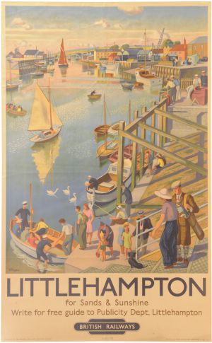 poster, LITTLEHAMPTON, by Allinson  British railways poster