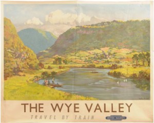 Wye Valey russell British Railways poster