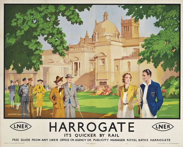 Harry Tittensor (1887-1942)  HARROGATE  lithograph in colours, 1941