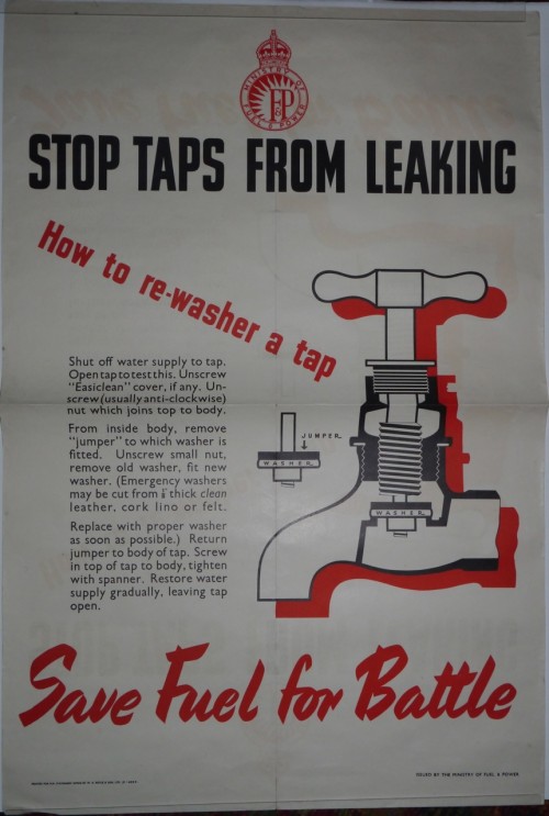 Mending taps world war two poster