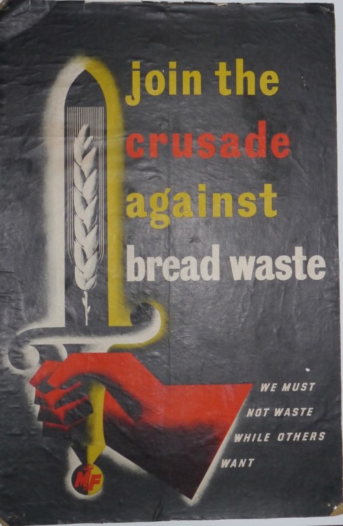 Saving Bread poster vintage world war two propaganda