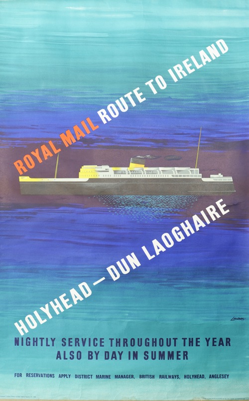 Royal Mail Boats Lander poster