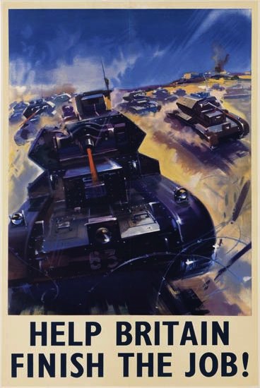 1942 briitish propaganda poster world war two help britain finish the job anon