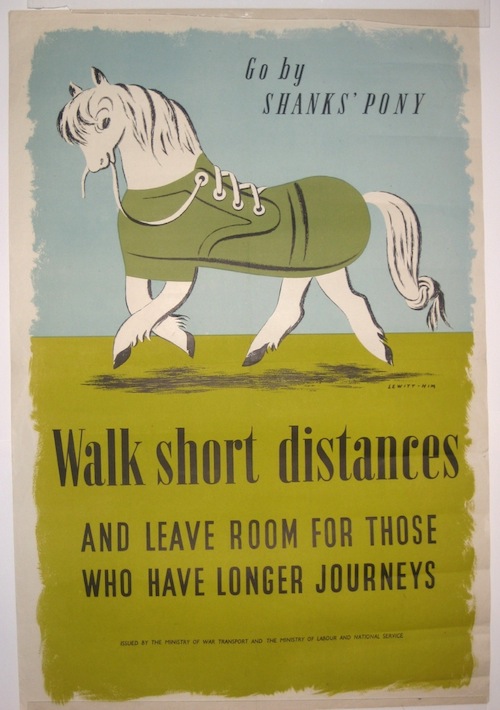 Lewitt Him Shanks Pony world war two home front poster
