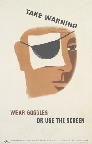 Tom Eckersley goggles RoSPA poster