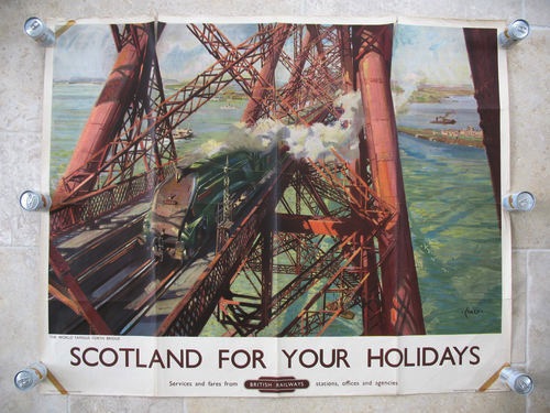 Terence Cuneo Forth Bridge scottish holidays railway poster