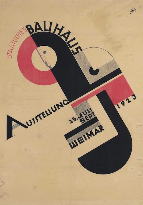 Joost Schmidt (1883-1948) STAATLICHES BAUHAUS AUSSTELLUNG lithograph in colours, 1923 