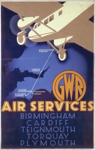 GWR AIr services poster Ralph and Brown 1932