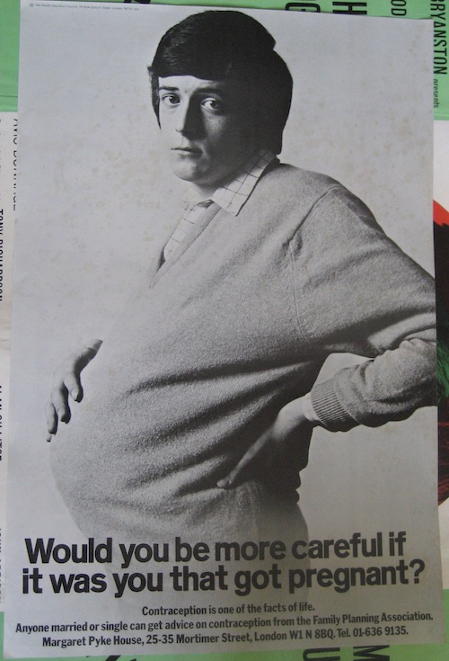 Saatchi and Saatchi pregnant man poster