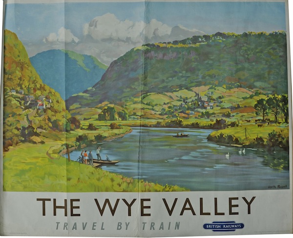 Wye Valley Gyrth Russell British Railways poster 1955