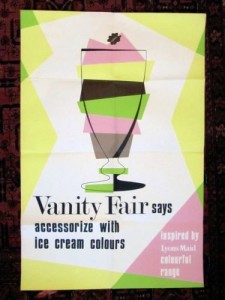 Vanity Fair ice cream colours Freddie Reeves poster