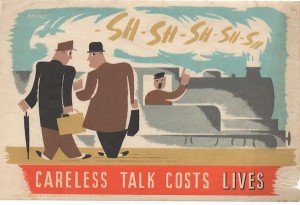 Freddie Reeves Careless talk costs lives world war two propaganda poster train