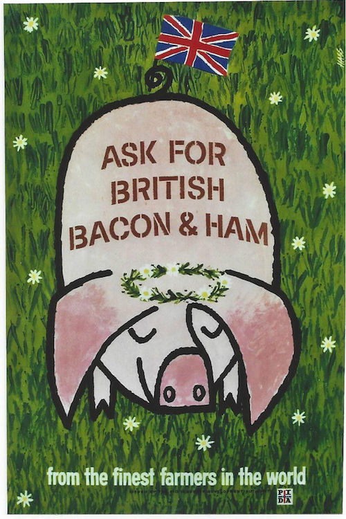 Hass, British bacon and ham poster early 1960s
