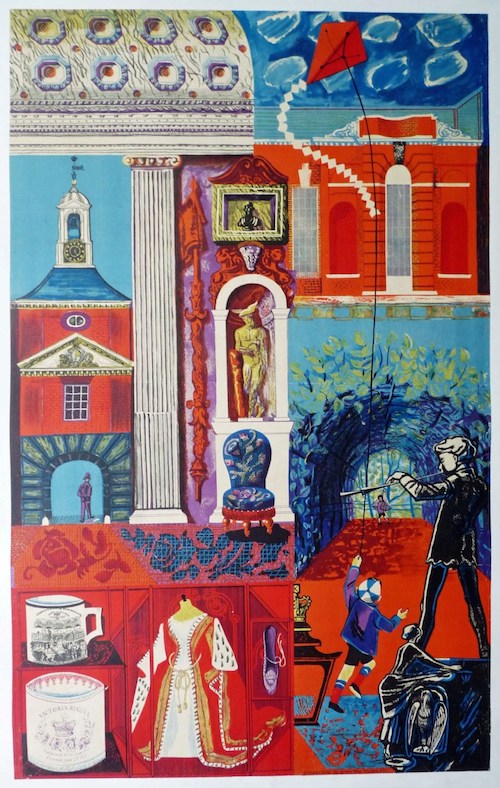 Original 1953 London Transport double-royal POSTER from Coronation Year 'Kensington Palace' by Sheila Robinson (1925-1987)