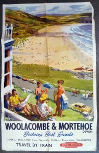 Woolacombe and Morthoe Harry Riley poster British Railways