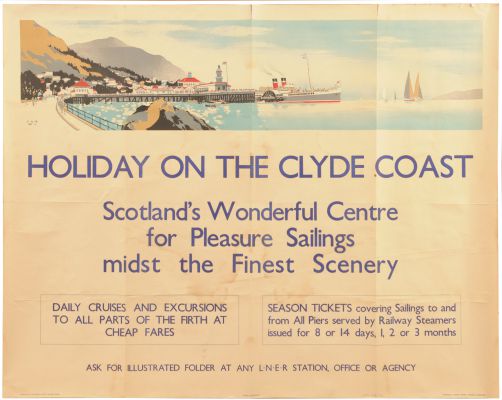 Clyde coast Frank Mason LNER poster 1939