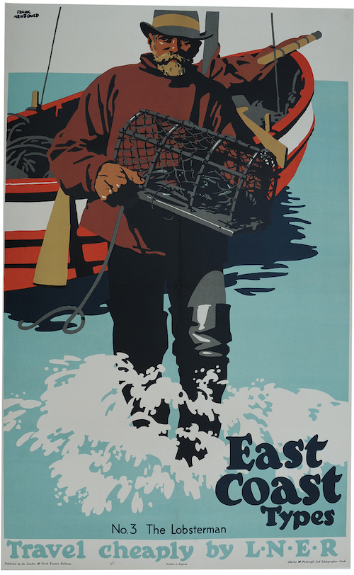 Frank Newbould East Coast types LNER poster lobsterman