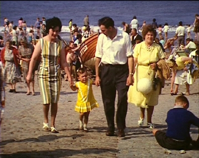 Filey beach 1950s
