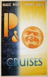 Michael Horan poster 1936 p and o cruise sun