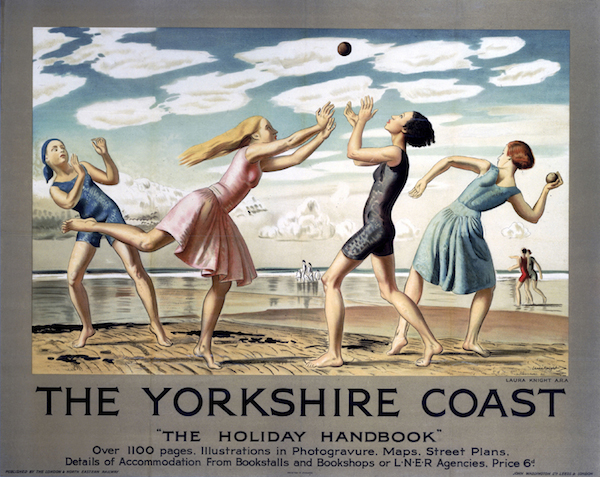London & North Eastern Railway (LNER) poster. Artwork by Dame Laura Knight (1877-1970) 'The Yorkshire Coast', LNER poster, 1923-1947.