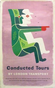 Tom Eckersley London Transport conducted tours poster