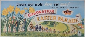 Anon Raleigh Coronation Easter Parade, Ad 2829 printed by James Cond circa 1953