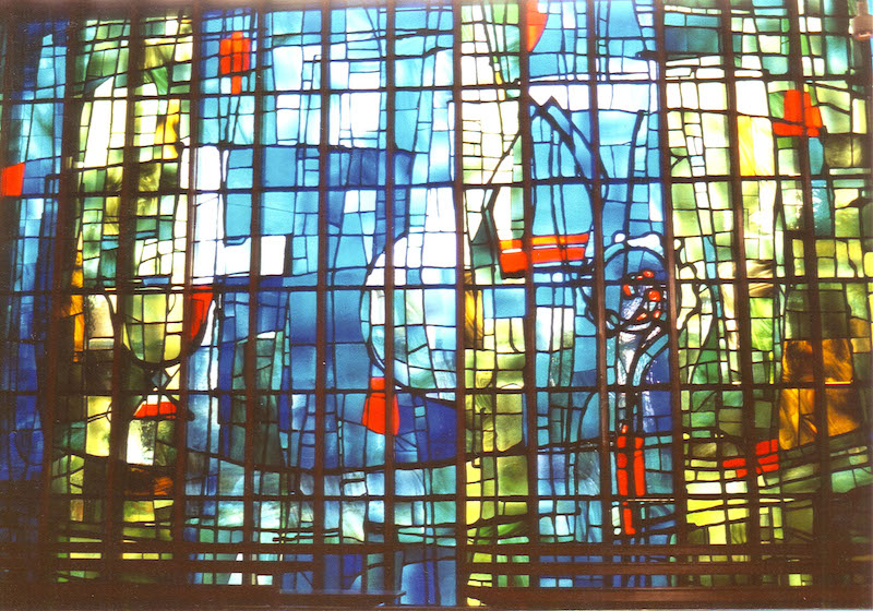 Hans Unger Stained Glass st columba's church chester