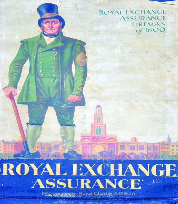 Royal Exchange Assurance original oil painting for poster