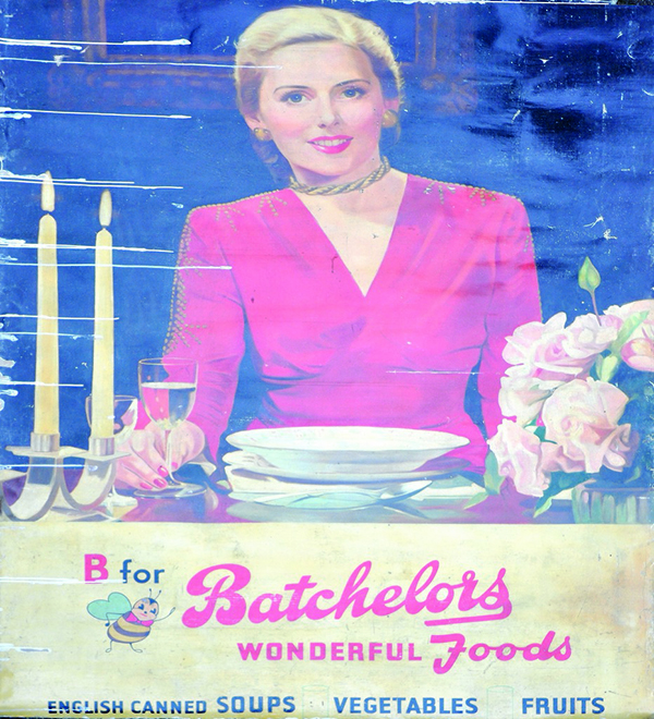 Bathchelors foods original oil painting for poster