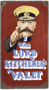 I was Lord KItchener's Valet shop sign v&A