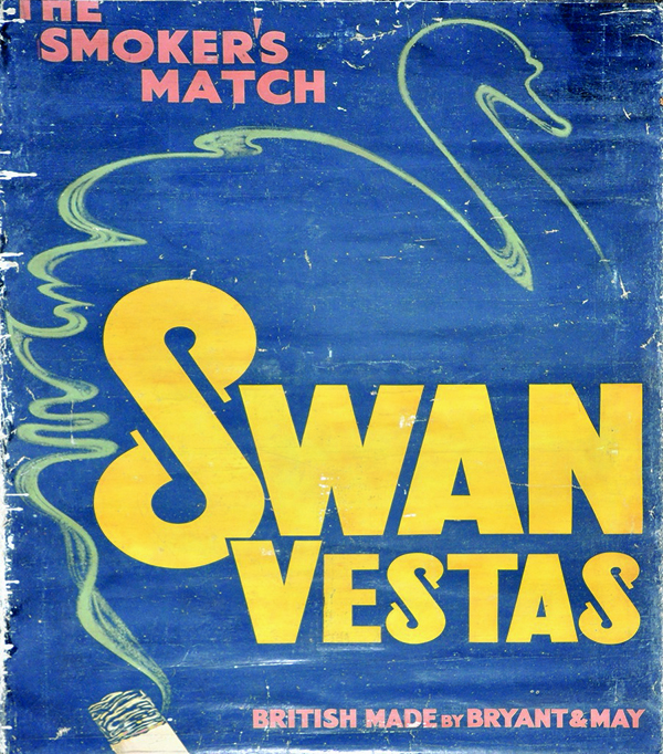 Swan vestas original oil painting for posters