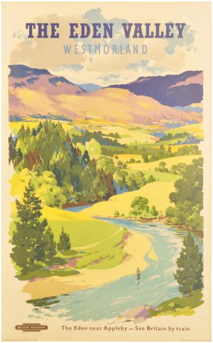 BR(M) double royal poster, THE EDEN VALLEY, Near Appleby, Westmoreland, by A.J.Wilson