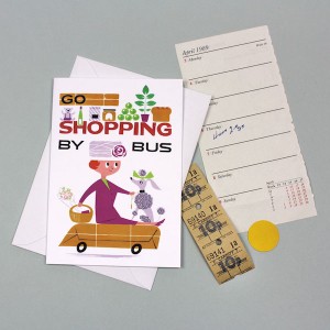 Daphne Padden go shopping by bus poster card Beast In Show