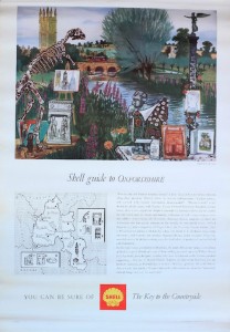 Walter Hoyle (1922 - 2000) Shell Guide to Oxfordshire, original poster printed by C Nicholls 1963 - 76 x 51 cm