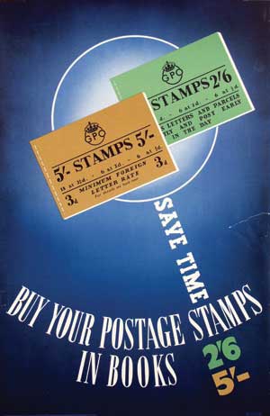 GPO poster Buy your postage stamps in books
