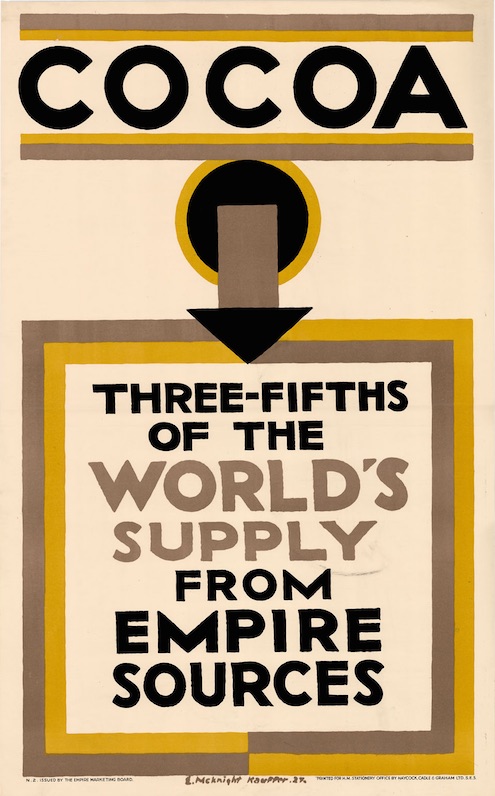 McKnight Kauffer Bananas Empire Marketing Board poster 1926 cocoa text