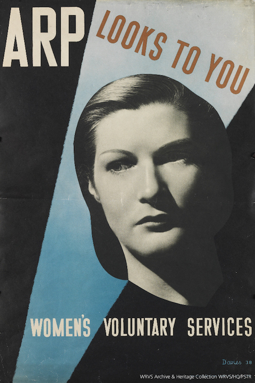 ARP WRVS poster air raid 1938 world war two propaganda