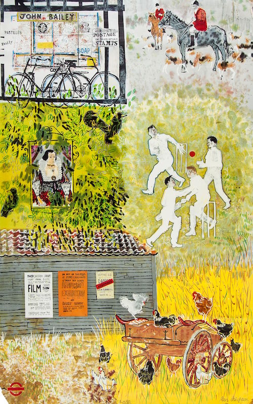 DEIGHTON, Leonard Cyril (b.1929) - IN LONDON'S COUTRY; VILLAGE LIFE lithographic poster in colours, 1957, printed by Curwen Press cond B