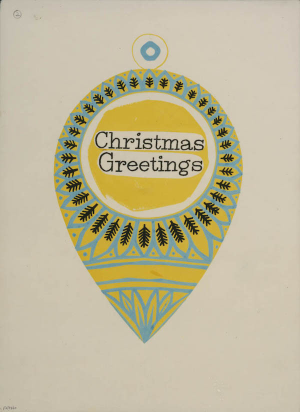 Harry Stevens Christmas Greetings BPMA 1956