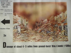 civil defence bomb damage poster 1958