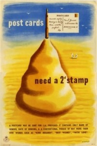 Tom Eckersley postcards beach GPO poster