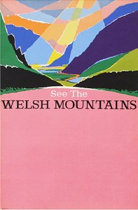 Harry Stevens welsh mountains bus poster