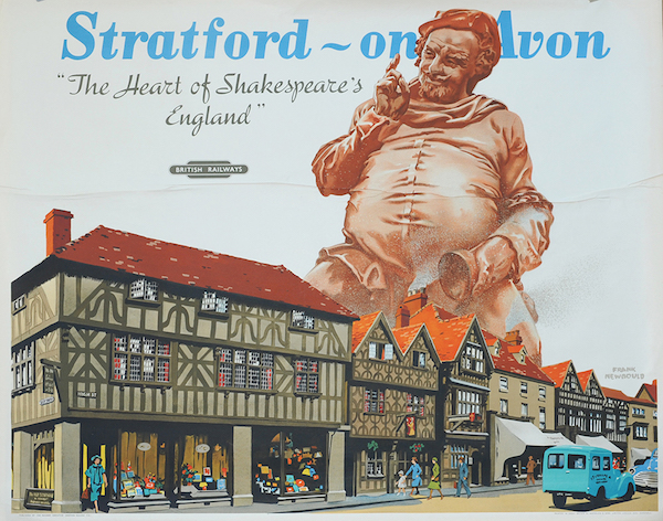 Poster British Railways 'Stratford-on-Avon - The Heart of Shakespeare's England' by Frank Newbold circa 1950, quad royal 40in x 50in