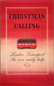London Transport 1936 double-royal POSTER ''Christmas Calling'' by Tom Eckersley (1914-1997) & Eric Lombers (1914-1978)