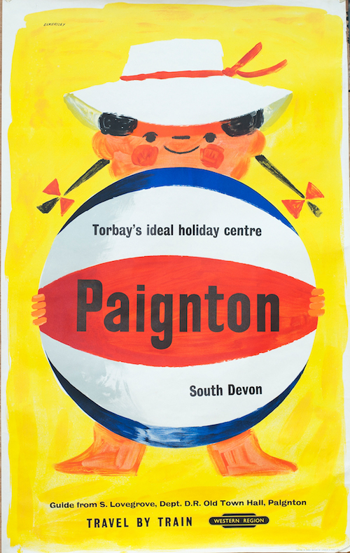 Eckersley Paignton Railway poster