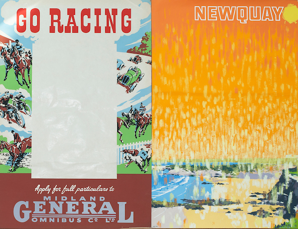 Newquay and racing coach posters