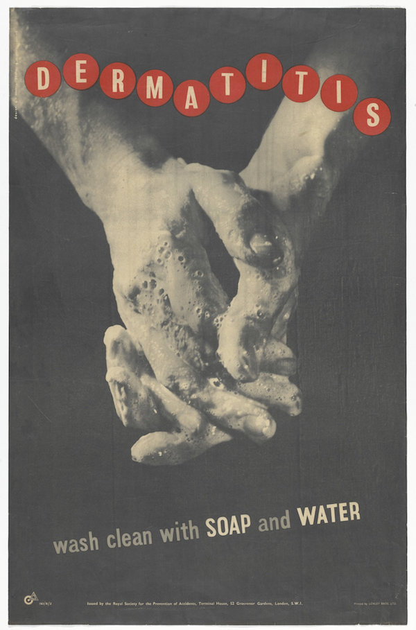 Dermatitis George Morris poster for ROSPA 1949 ash
